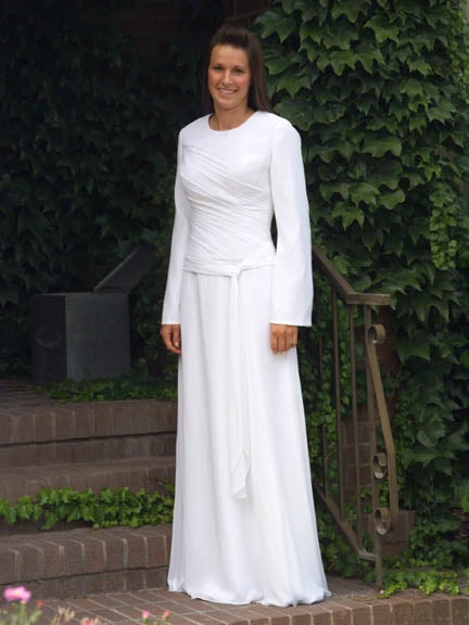 Modern LDS Temple Dresses